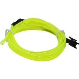 Recambo 5 m EL Wire LED Ambient Lighting, 12 V Flexible Neon Light Strip, Interior Lighting for Car, Inverter Included, Waterproof Ambient Light for Cars, Neon Green