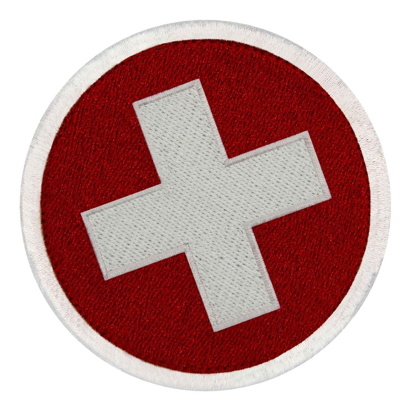 Circular Switzerland Flag Embroidered CH Patch Swiss Round National Badge