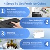 WIE Countertop Ice Maker with Handle, 26lbs/24H Portable Ice Machine,9