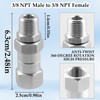 3/8'' Pressure Washer Swivel Fitting NPT, Stainless Steel 360 Degree