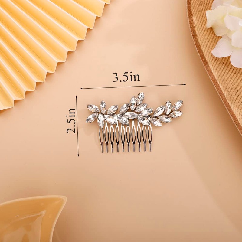Chargances Peineta Para El Pelo Con Diamantes De Imitación Para