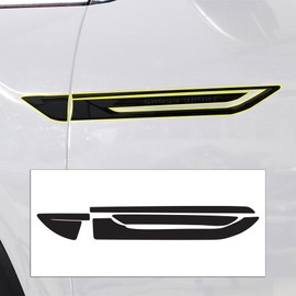 BOGAR TECH DESIGNS Compatible with Volkswagen Atlas Cross Sport 2020-2025 Side Chrome Delete Overlay Film, Gloss Black