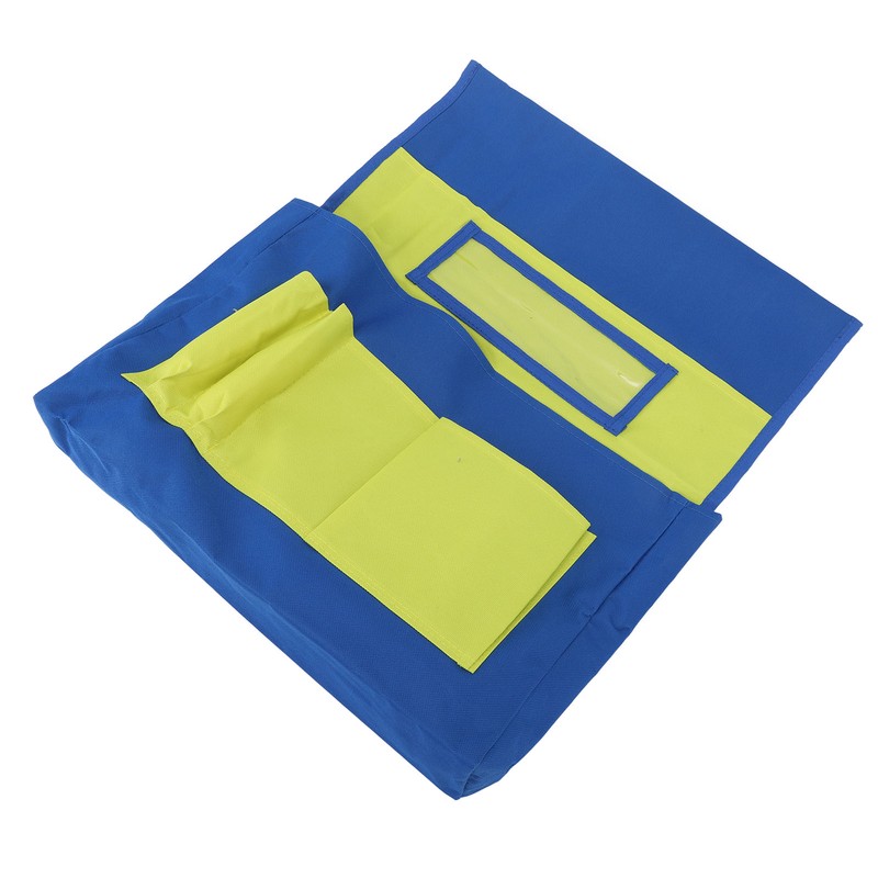 Chairback Pocket with Clear Label Slot Strong Stitching 600D Oxford