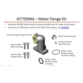 Fill-Rite KIT700MA 800 Meter Flange Kit for FR700V Series Pumps