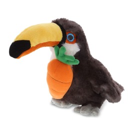 DolliBu Happy Easter Super Soft Plush Toucan with Carrot - Cute Stuffed Animals with Carrot Plush Toy, Perfect Easter Holiday Surprise Gift - 8" Inches