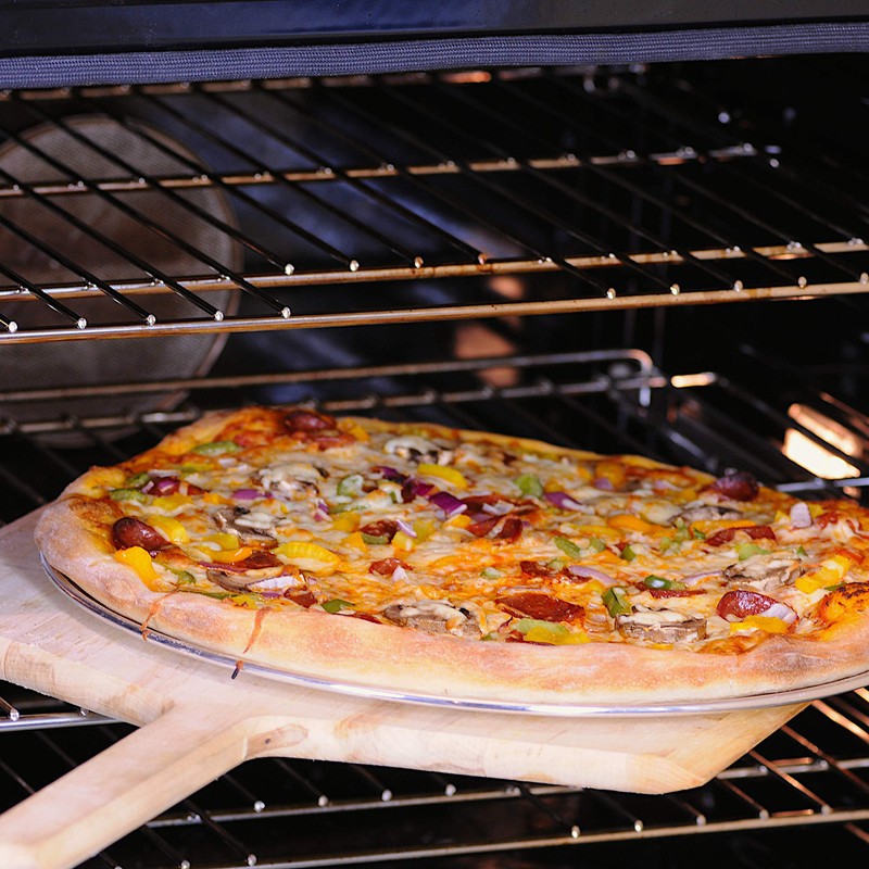Crown Pizza Pan with Holes 14 inch, 1 Pack, Sturdy,