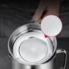 Oil Container Grease Pot Stainless Steel Strainer Large Capacity for