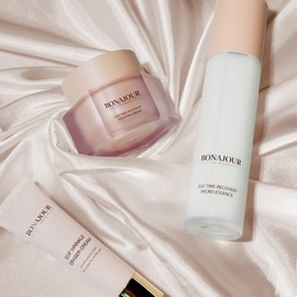 Bonajour Vegan EGF Elasticity 3-piece Set (Essence + Nutrition Cream + Wrinkle Cream) / 보나쥬르 비건 EGF 탄력 3종 세트 (에센스 + 영양크림 + 링클크림)