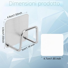 4 Pezzi Supporto per Bilancia il Peso Corporeo, Supporto Senza Fori Organizer Adesivo Bilancia da Bagno Strumenti di Misurazione del Peso Corporeo per Armadietti da Parete la Casa