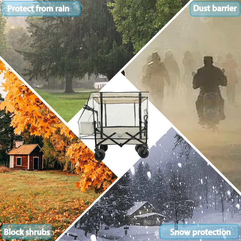 Shyllin Universal Handcart Rain Cover, Rain Cover, Handcart Accessories, Universal,