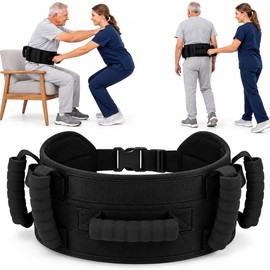 Padded Gait Belt for Elderly Transfer Assistance – Multi-Handle Adjustable Support Belt for Caregivers and Home Care