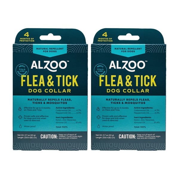 ALZOO Flea & Tick Dog Collar, Helps Repel Fleas, Ticks