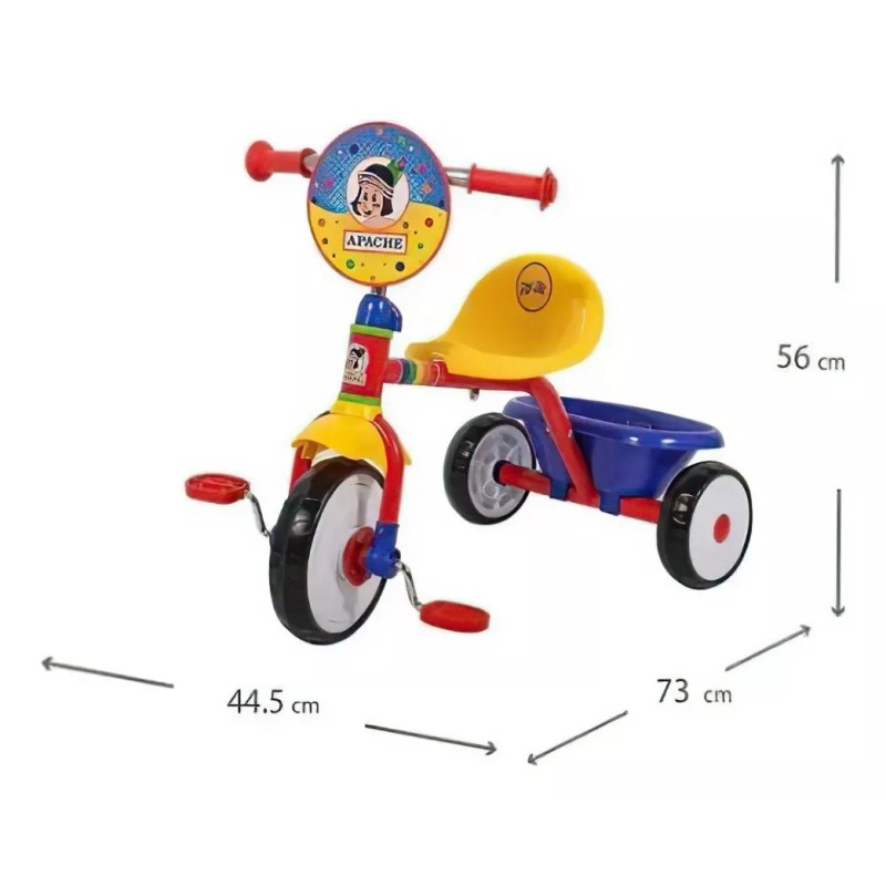 Apache Triciclo Apachito Niño Color Rojo