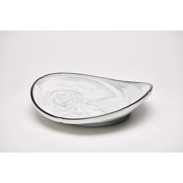 Yedi YCC852, 12 Fine Porcelain Grey Deep Plate, Bone China