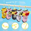 AMZXHCQ Baby Hangers with Metal Ring Clips, Children Plastic Hanger