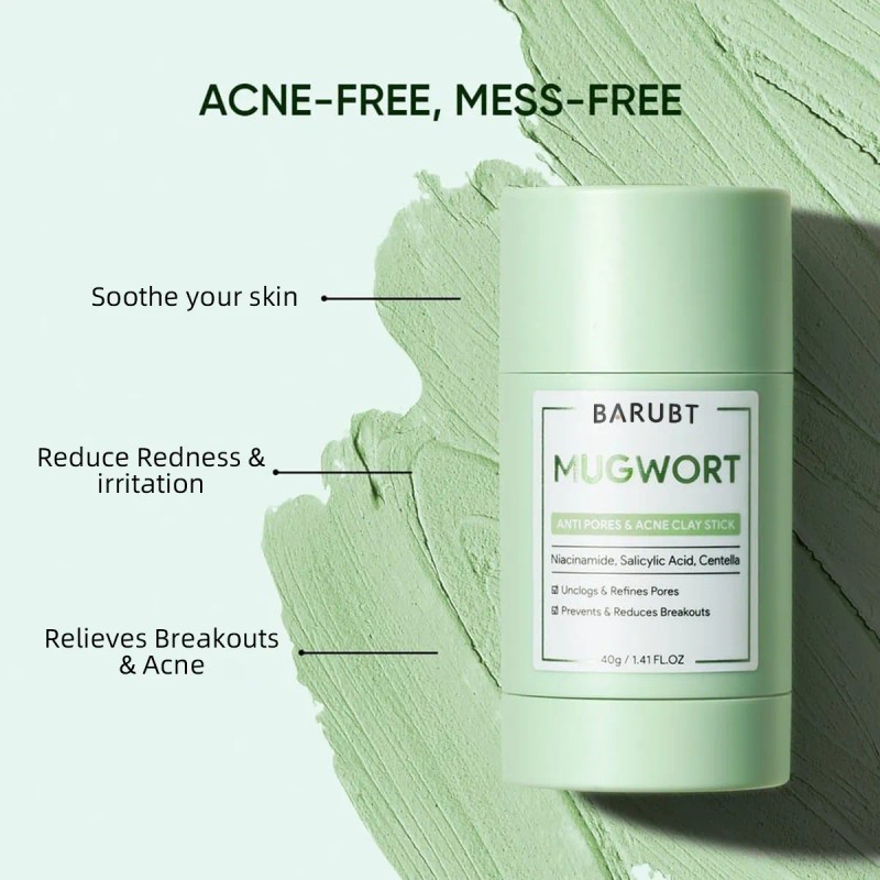 🔥 Mascarilla facial arcilla artemisa oxyglow control grasa piel Vitaminas
