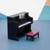 ibasenice 1 Set Mini Furniture Ornament Mini House Plastic Piano
