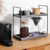 Hidden Haven - 2 Tier Bathroom Countertop Organizer Lightly Lacquered