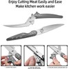 Heavy-Duty Kitchen Shears, Stainless Steel, Serrated Edge, Multi-Purpose Poultry and