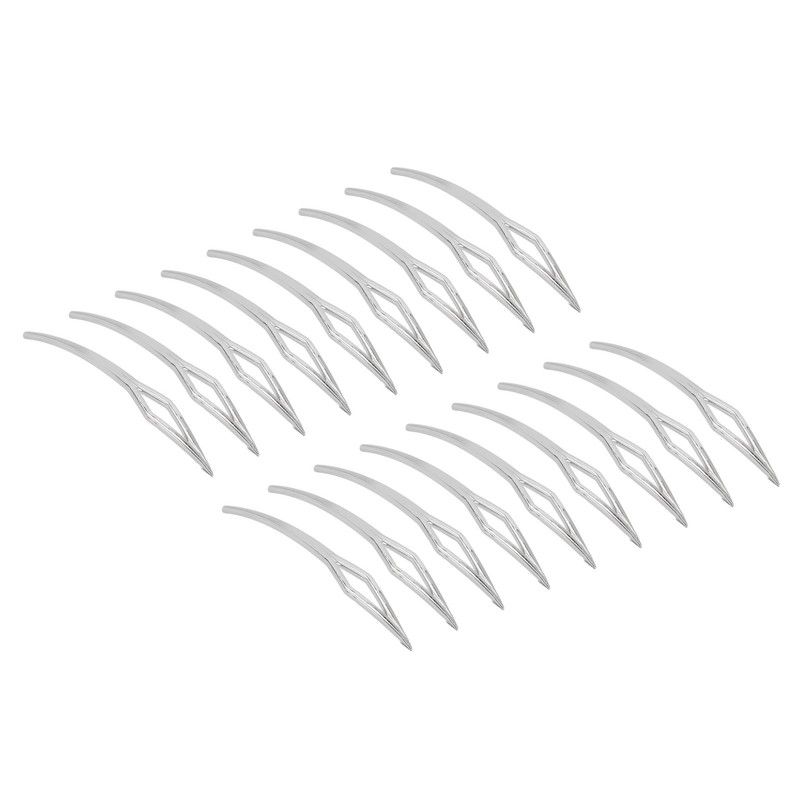 18pcs Rhombic Dreadlocks Interlocking Tool Alloy Dreadlocks Tightening Tool Accessories