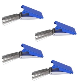 Jinshining 4Pcs Blue Needle File Set Luthier Sperrins Guitar Nut Slotting File Saw Rods Slot Filing Set Needle File Set Replacement Tools Tip Cleaner Files Guitar Tools Guitar Instrument Accessories