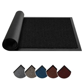 Circle of trust Hallway Runner Rug Heavy Duty Non Slip Rubber Back Anthracite 60x160cm Dirt Trapper, Water Absorbent, Washable Floor Mat, Long Carpet Runner for Kitchen, Launch, Doorway Area Rug