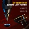 ZELCAN Step Drill Bits, HSS 5PCS Titanium Step Drill Bit