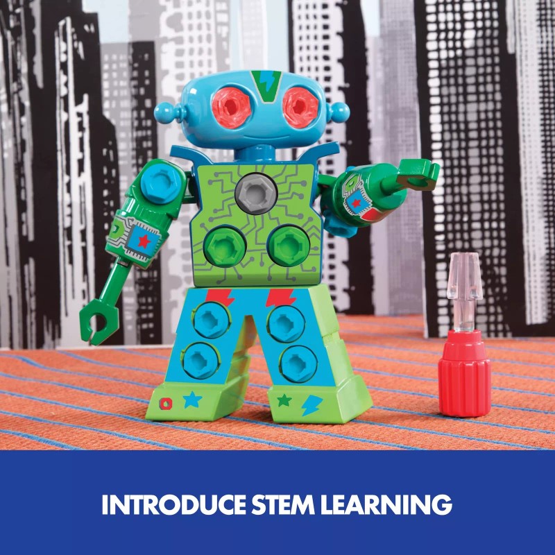 Educational Insights STEM Construction Robot Kit for Kids Build DIY