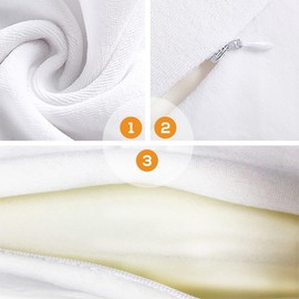 HOVCEH Side Sleeper Pillow, Positioning Pillow, Adjustable Wedge Pillow, Side Support Pillow, Anti-Roll Pillow, Side Support Pillow, Removable Washable, Cotton Pad with Backrest, Velvet Cushion, White