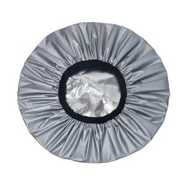 2-Layer Thermal Hair Cap, Aluminum, Hair Cap, 1 Piece Insulation, Hair Dye, Henna Dye, Treatment Cap, Women's, Men's, Color Retention, Dyeing Up (Gray)