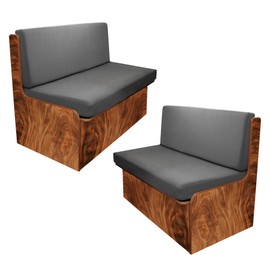 BIETYONE Rv Dinette Cushion Covers,Printing Stretchable Camper Cushion Cover,RV Cushion Slipcover,Rv Couch Cover Replacement for RV Camper Car Bench,2 Backrest Covers and 2 Bench Covers (Gray)