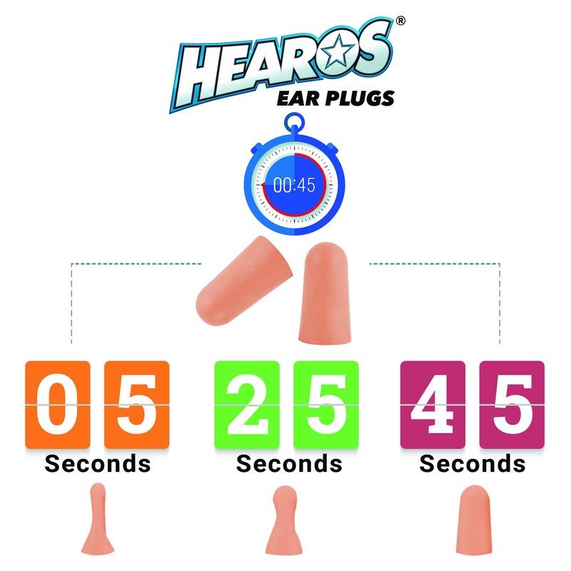 HEAROS Ultimate Softness Series Ear Plugs 28 Pair