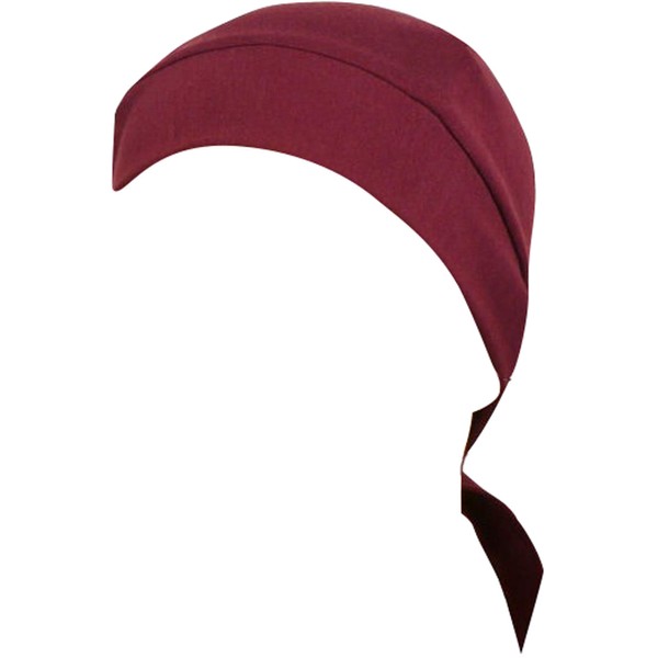 Maroon Bandana Doo Rag | Rock Star Skull Cap |