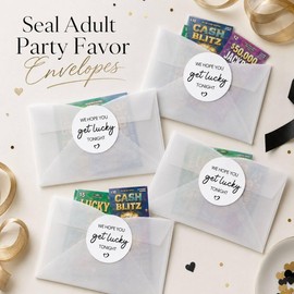 Dsimneax Party Favor Envelope Stickers: 120 Get Lucky Tonight Seals