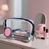 5 Pack TSA Approved Clear Toiletry Bag Clear Cosmetic Makeup