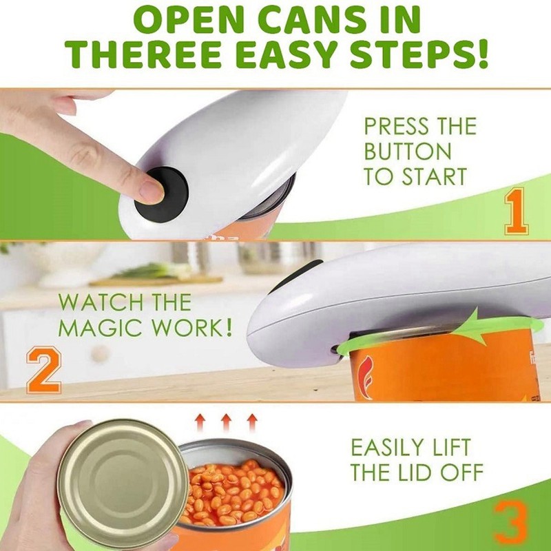 Electric Can Opener Kitchen Light Weight Can Opener for Cooks
