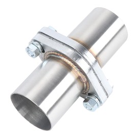 LCGP Exhaust Flange Repair Piping Kit 2.25" ID to 2.25" OD with Gasket and Bolt for Quick Fix Repair,304 Universal Stainless Steel Exhaust Flange Pipe