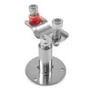 QWORK Adjustable Stainless Steel Pipe Support Bracket Kit - Compatible