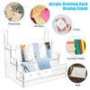 Greeting Card Display Acrylic Sticker Display Stand for Vendors Postcard