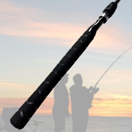 SoftShrink Honeycomb Pattern Heat Shrink Tubing for Fishing Rod Handle, Golf Club, Hockey Stick - Durable, Waterproof (25mm Dia. x 1.6m Long, Black)