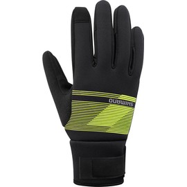 Shimano Windbreak Men's Thermal Gloves Black/Yellow