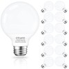Cotanic 5000K Daylight LED Globe Light Bulbs, E26 Standard Base,