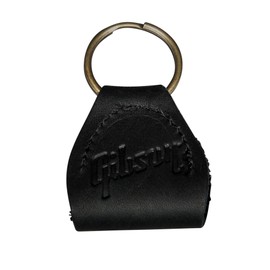 Gibson Gibson Premium Leather Pick Holder Key Chain (Black/AKYC-BLK)