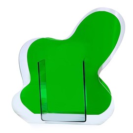 Neon Acrylic Vase Easy To Keep Clean Fashionable Geometric Acrylic Floral Vase for Home Decoration Blue Ocean