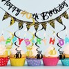 Melhope 40th Birthday Party Decorations Black and Gold Happy Birthday