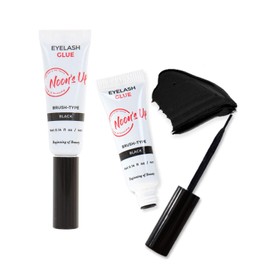 NOON'S UP Eyelash Glue (Black) - Super Strong Hold Eyelash Adhesive | Waterproof Eyelash Glue | Hypoallergenic Lash Glue for Sensitive Eyes | Black Eyelash Glue That Blends Naturally (0.14 Fl. Oz.)