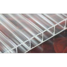 10mm Twin Wall Polycarbonate Greenhouse Panels, Polycarbonate Roof Panels, Plastic Roof Panels, Hurricane Protection Panels, Clear, Light Weight (1, 24x72)