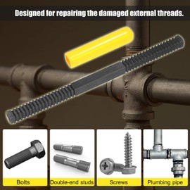 Ouitble Outbit Thread File, Thread Repair File, Thread Recovery File, Teeth Correction, Metric Hardware, DIY Thread Repair Tools
