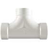 Spears P448 Series PVC DWV Pipe Fitting, 2-Way Cleanout, 4"