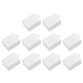 sourcing map 1.81" x 1.38" x 0.94" Junction Box Dustproof DIY Electronic Wiring Box Enclosure Project Case ABS for DIY Electronic Projects Grey, 10 Pack
